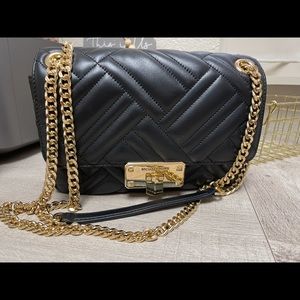 Michael Kors Peyton/Sloan quilt shoulder bag black
